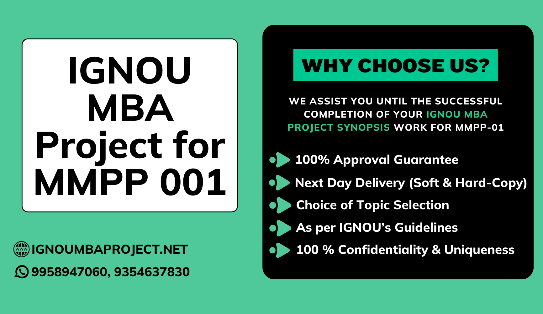 ignou mba project for mmpp 001